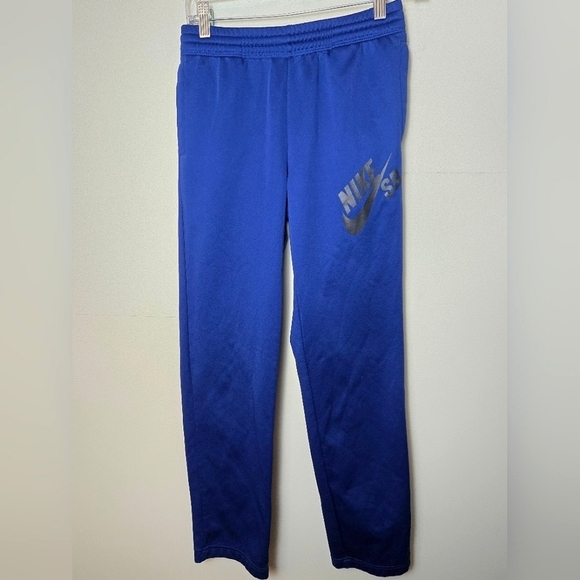 Boy's Nike SB Skateboarding Blue Sweatpants, Size Large - Picture 1 of 3